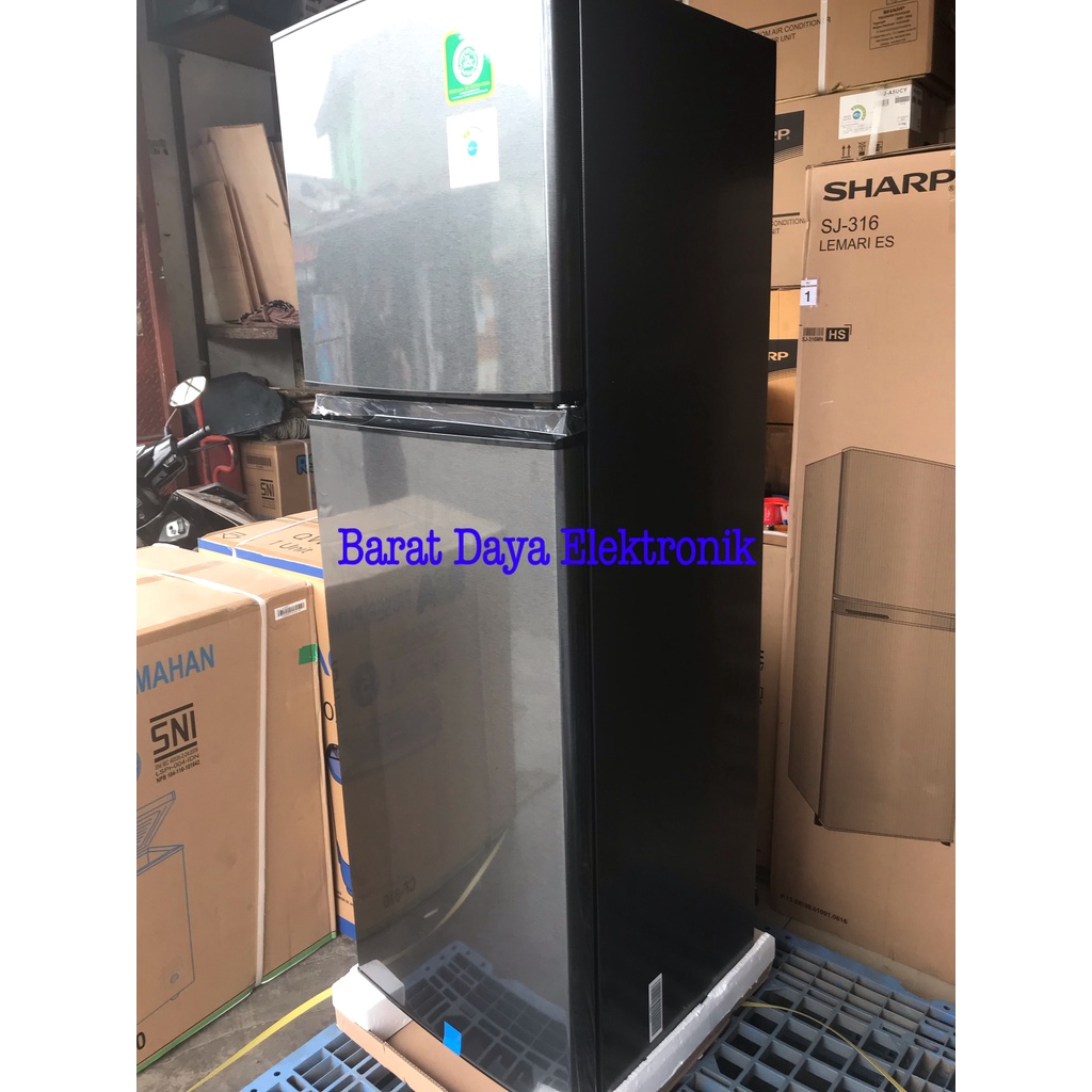 KULKAS SHARP 2 PINTU TINGGI SJ 316MN-HS 256 LITER TANPA BUNGA ES NO FROST