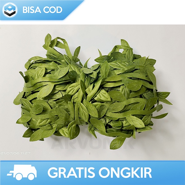 DEKORASI HANDMADE AESTHETIC HIASAN RANTING DAUN NATURAL 20M DIY LEAVES