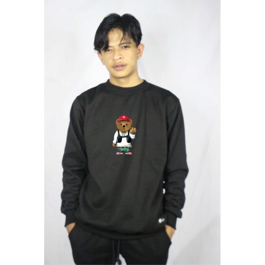 Crewneck Sablon Sweater Basic Crewneck Basic Sweater sablon Sweater Distro Sweater Sablon Original NVR clothing 01