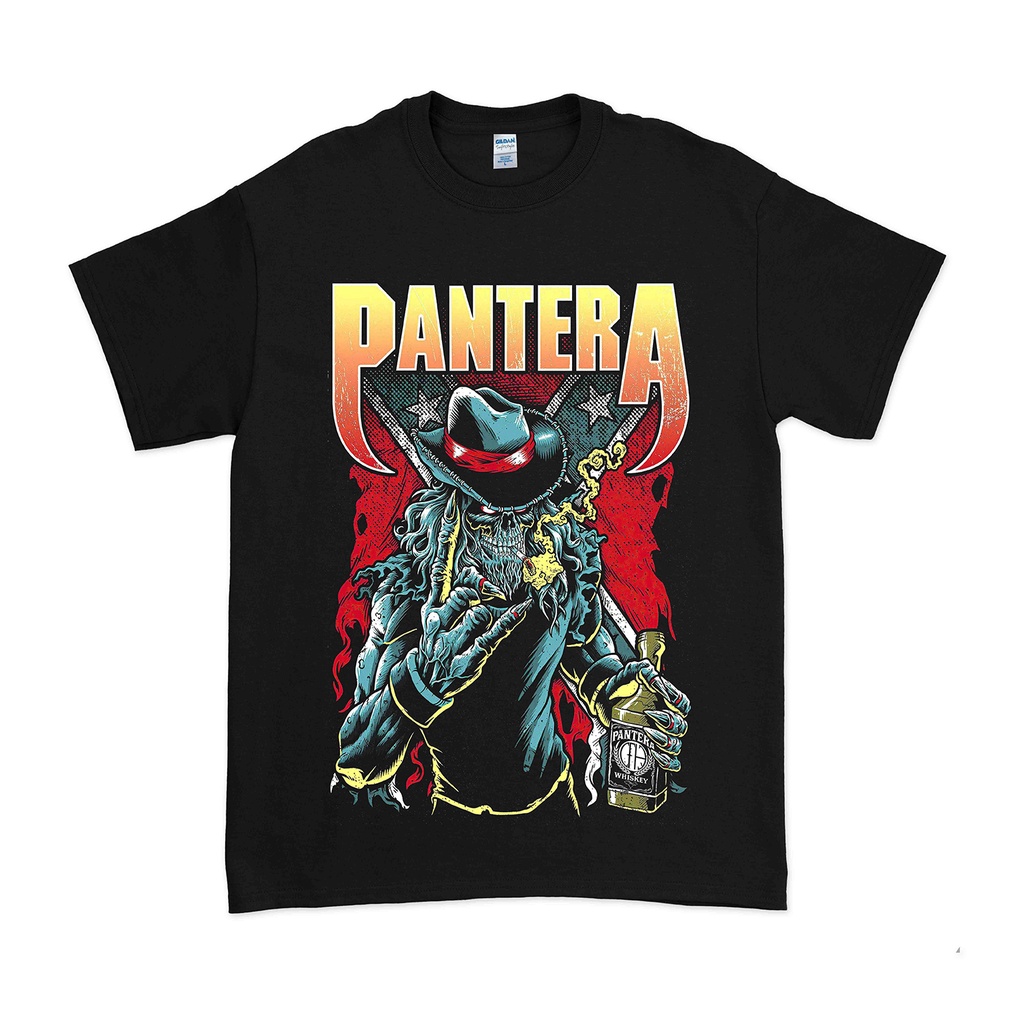 Kaos Music Pantera Cowboy From Hell Black | Derows Warfield Unisex Tshirt | Baju Band