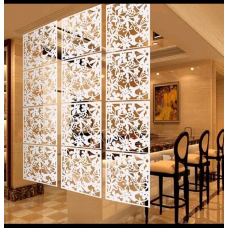 Partisi Pembatas Ruangan Vintage / Dekorasi Penyekat Ruangan Motif Kupu