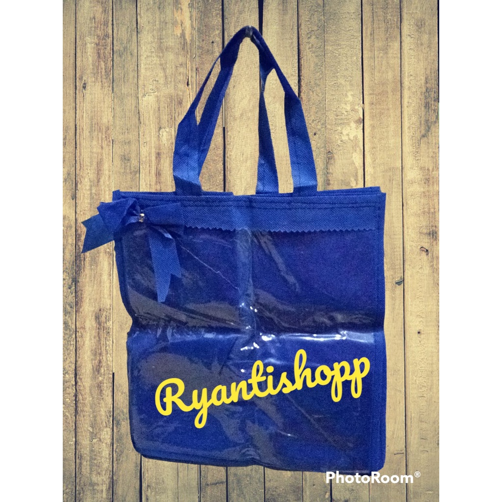 tas spunbond 75gsm / utk kemasan dus/box/packaging kue type mika ukuran 22