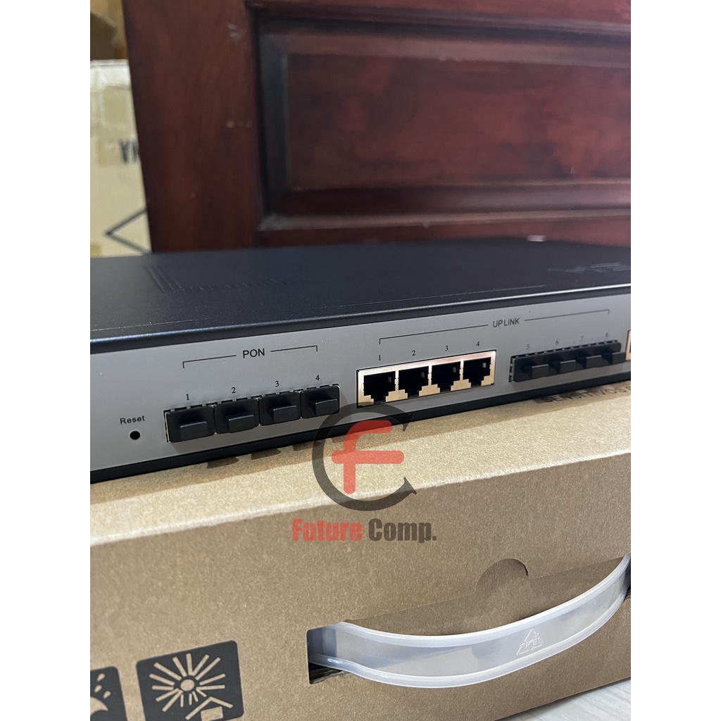 HSGQ E04ID atau E04R 4Port EPON AC/DC 12V OLT 4SFP PX20+++