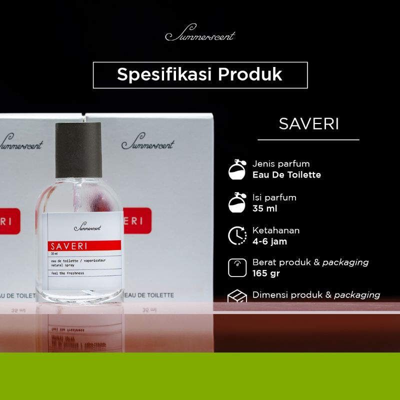 SUMMERSCENT parfum SAVERI 35ML BPOM