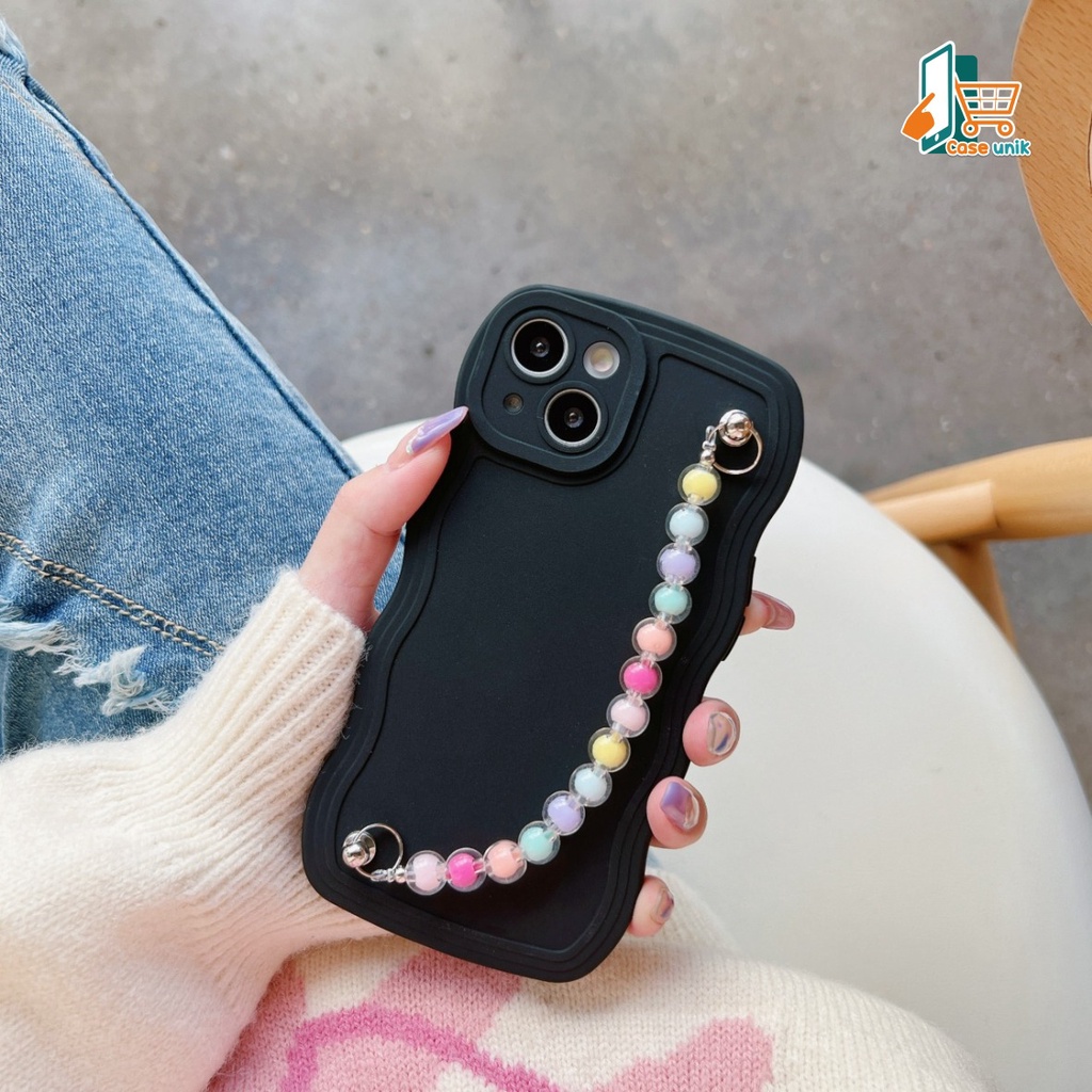 GC02 SOFTCASE GELOMBANG RANTAI MANIK FOR REALME C1 C2 3 5 5I 5S 8 8I 9 PRO PLUS 10 C11 C12 C25 C15 C17 7I C20 C21Y C25Y C30 C31 C33 C35 NARZO 50I 50A PRIME V23 5G CS5230