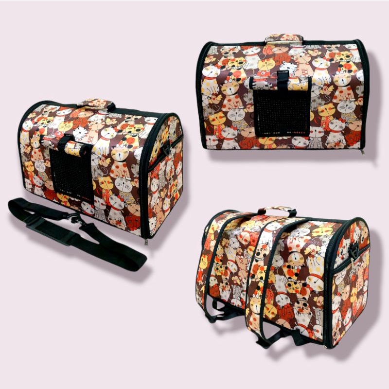 Travel Bag Pets / Tas Kucing tipe 3in1 Show Berkualitas FEZONE