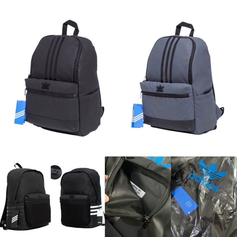 ADDS 3 Front Stripe and 3 stripe above pocket Classic Backpack/ Tas gendong pria Adldas