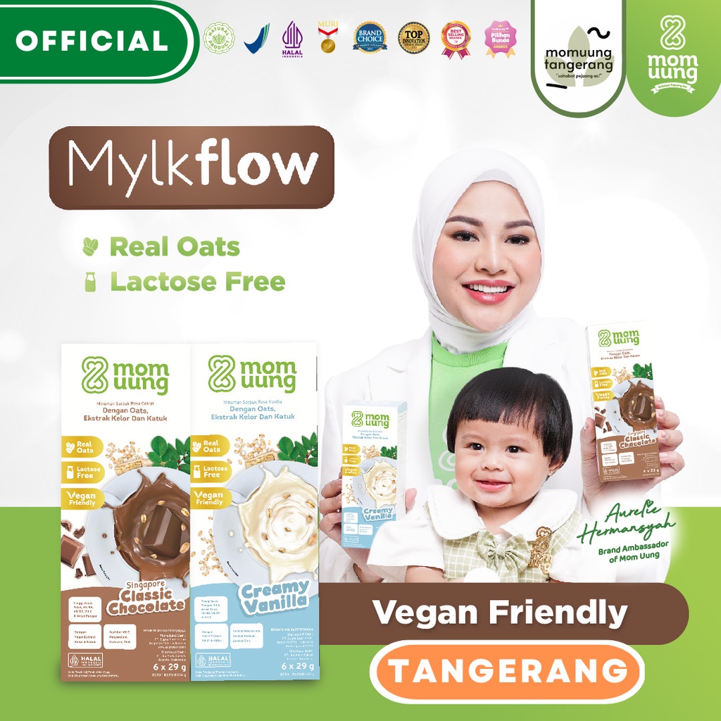 MOMUUNG MYLKFLOW SUSU PELANCAR ASI COKLAT VANILLA MOM UUNG TANGERANG