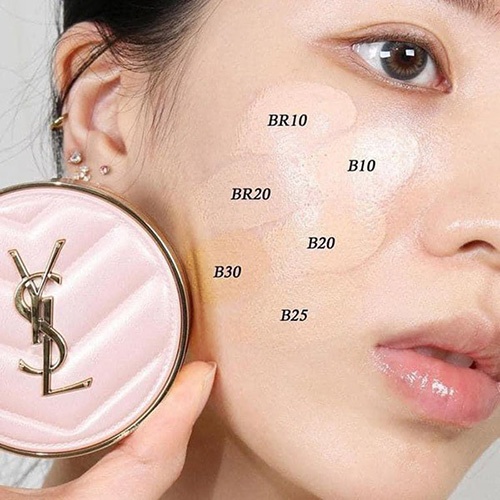 YSL OVER PINK Glow Pact Cushion High Cover Mesh Foundation OVERPINK Limited Edition