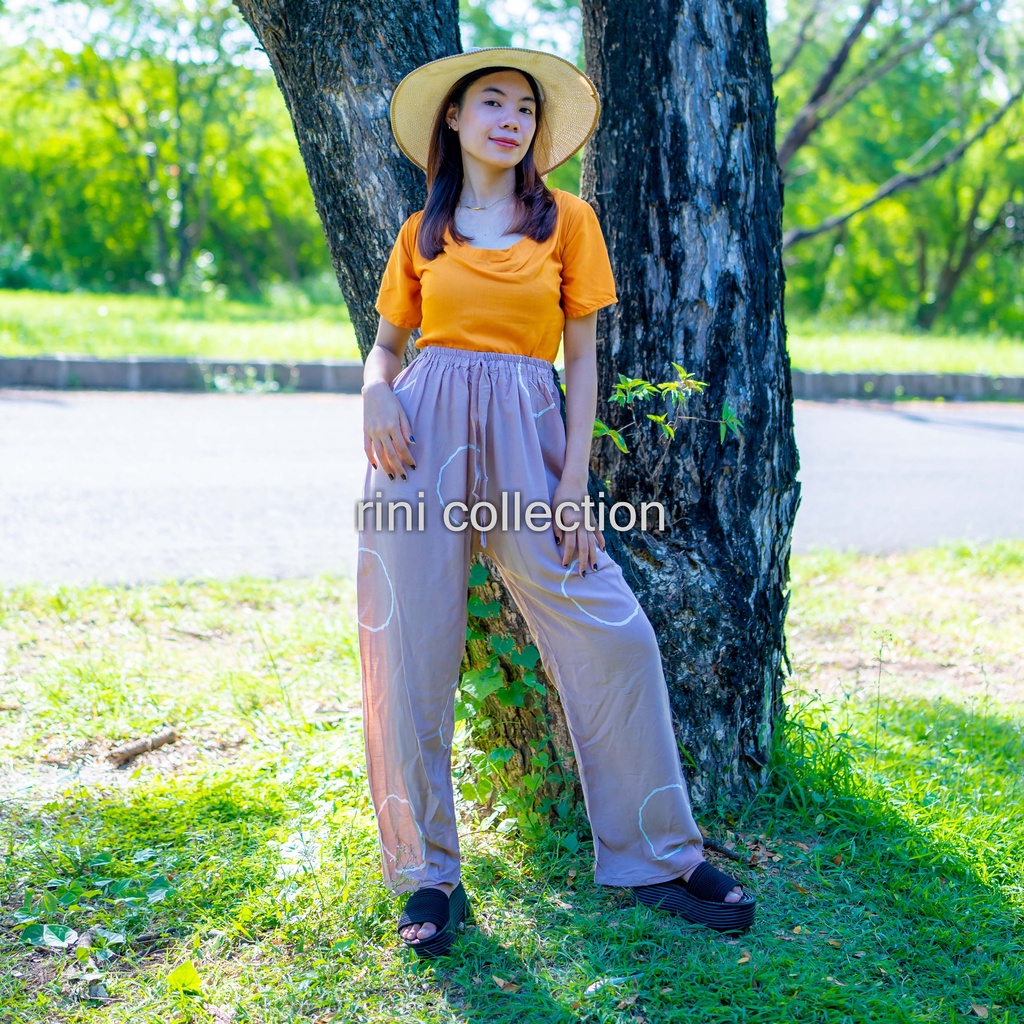 Celana Kulot Panjang Shibori