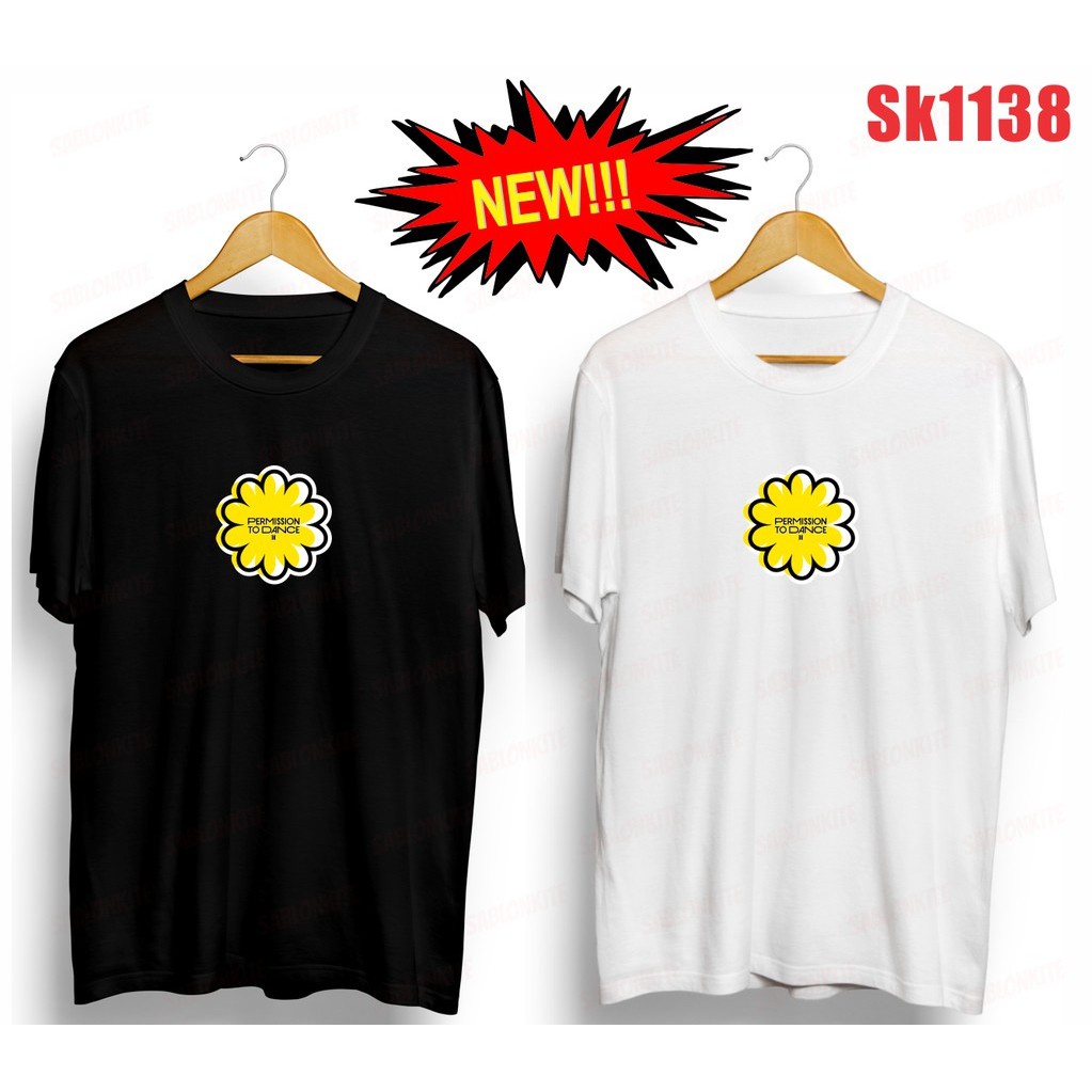 (SK1133) BAJU KAOS BTS PERMISSION TO DANCE FLOWER