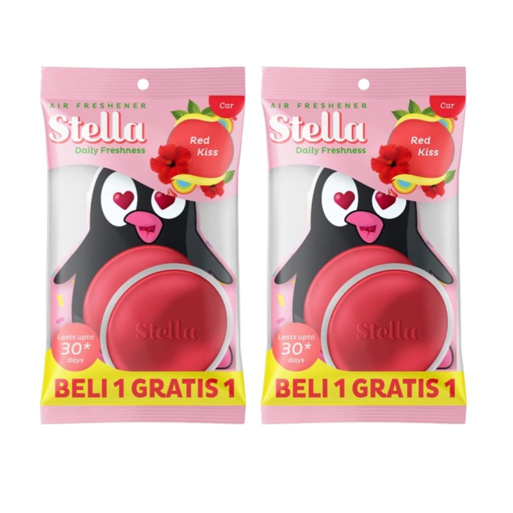 Stella Daily Freshness Car Red Kiss Beli 1 Gratis 1 - Pengharum Mobil x 2