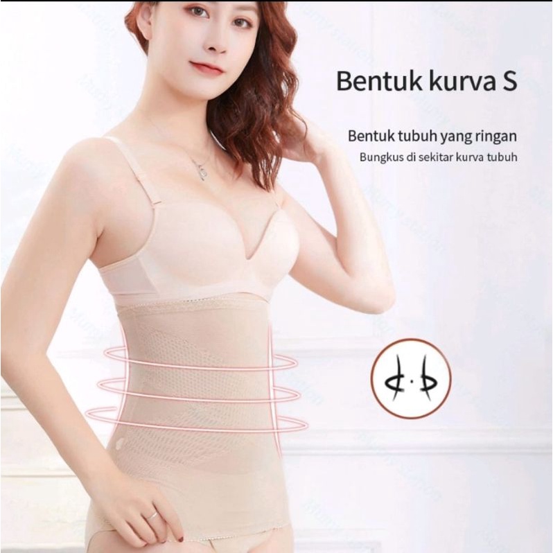 Korset Waist Trainer Slimming Kurva Body Shaper Pengecil Perut Buncit