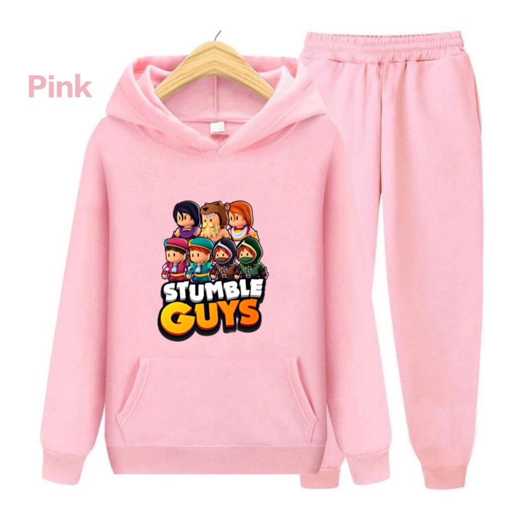 Hzl_outfit Setelan Sweater Hoodie Anak Stumble New Skin/Stumble Guys New Skin Setelan Hoodie Sweater Anak