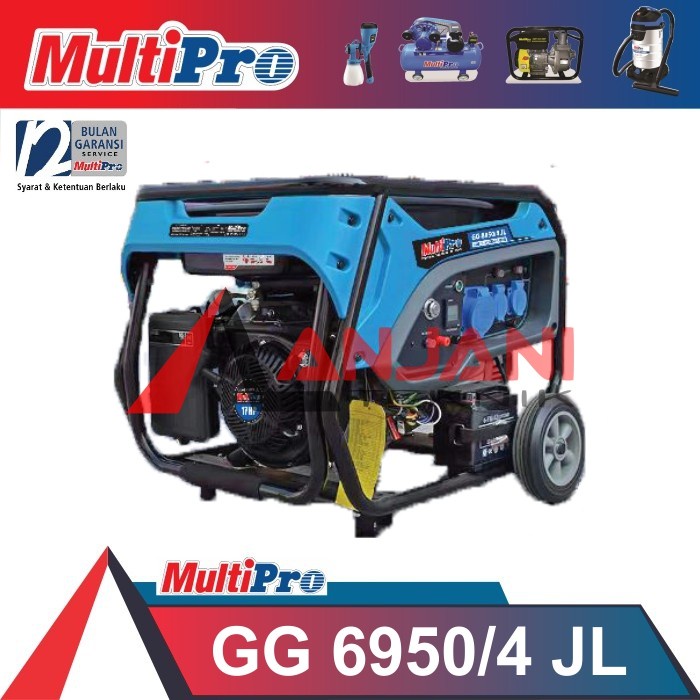 MESIN GENSET BENSIN 5000 Watt MULTIPRO GG 6950 GENERATOR 5000W GG6950