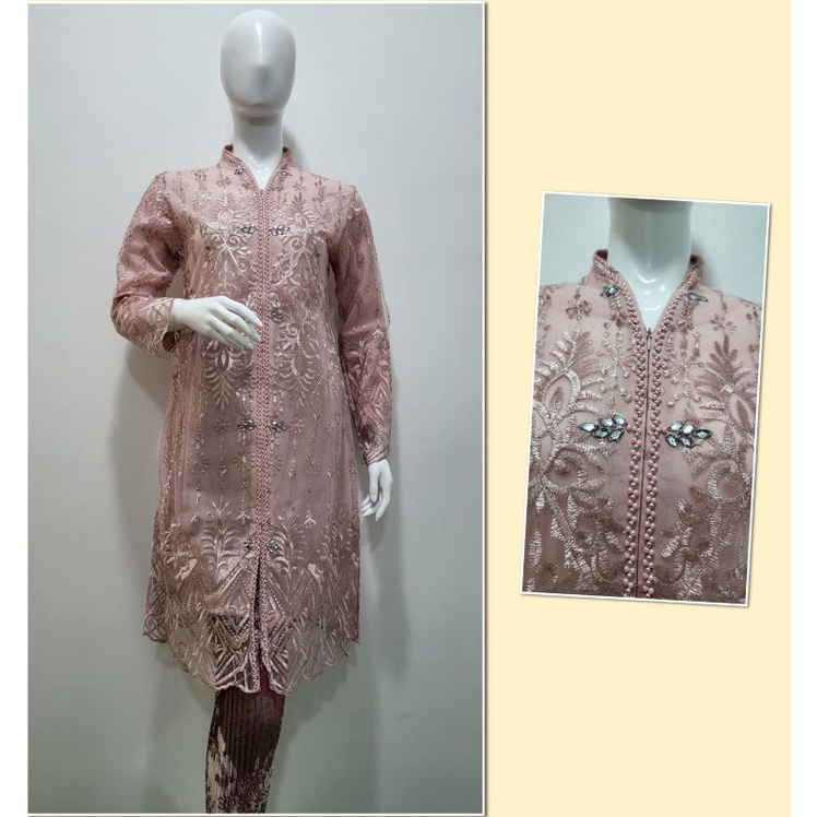 Permata Olshop / Setelan Kebaya Busui Payet Modern / Kebaya Wisuda / Kebaya Tunik Busui / Kebaya Kondangan / Kebaya