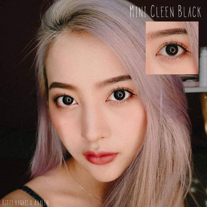 SOFTLENS KITTY KAWAII MINI CLEEN BLACK HITAM NORMAL MINUS ORIGINAL SOFTLEN MINUS TINGGI s.d -10.00