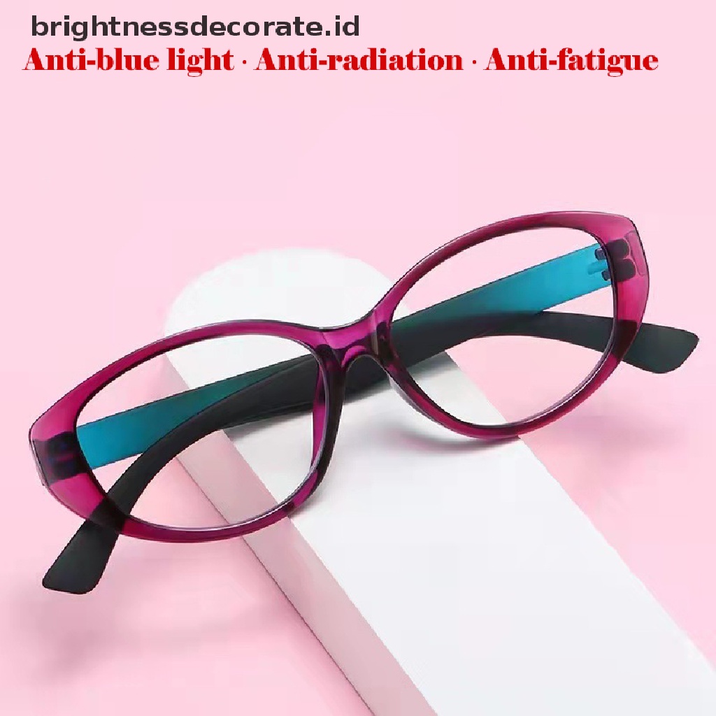 [Birth] Kacamata Baca Klasik Anti Blue Light Presbyopia Glasses Kacamata Baca Perempuan Hyperopia Kacamata Baca Anti Radiasi Komputer [ID]