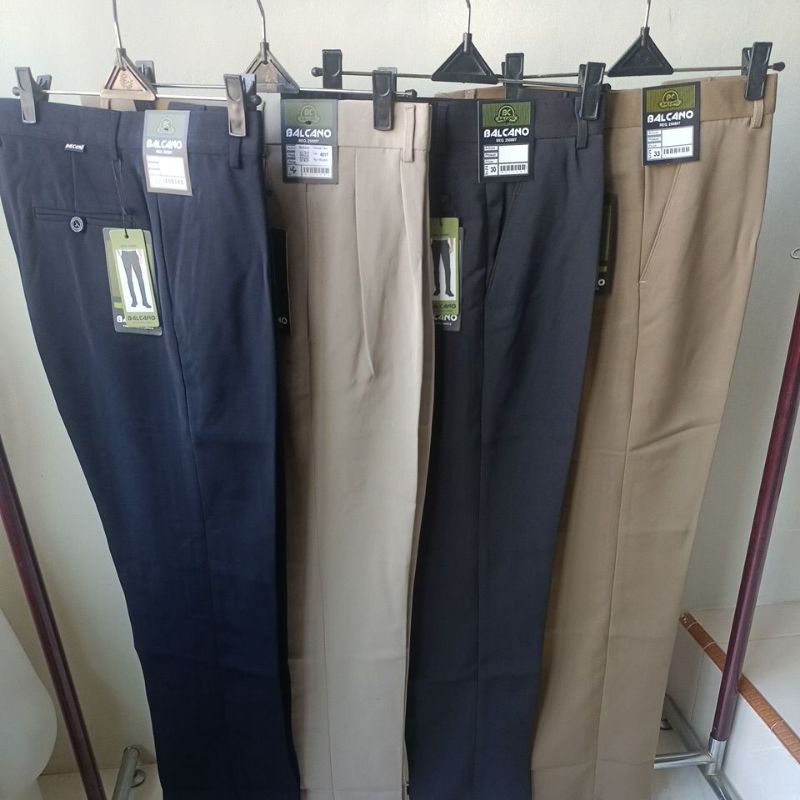 Balcano Celana Bahan  Slim fit/Reguler Pria Tebal Kerja Kantor Formal Original