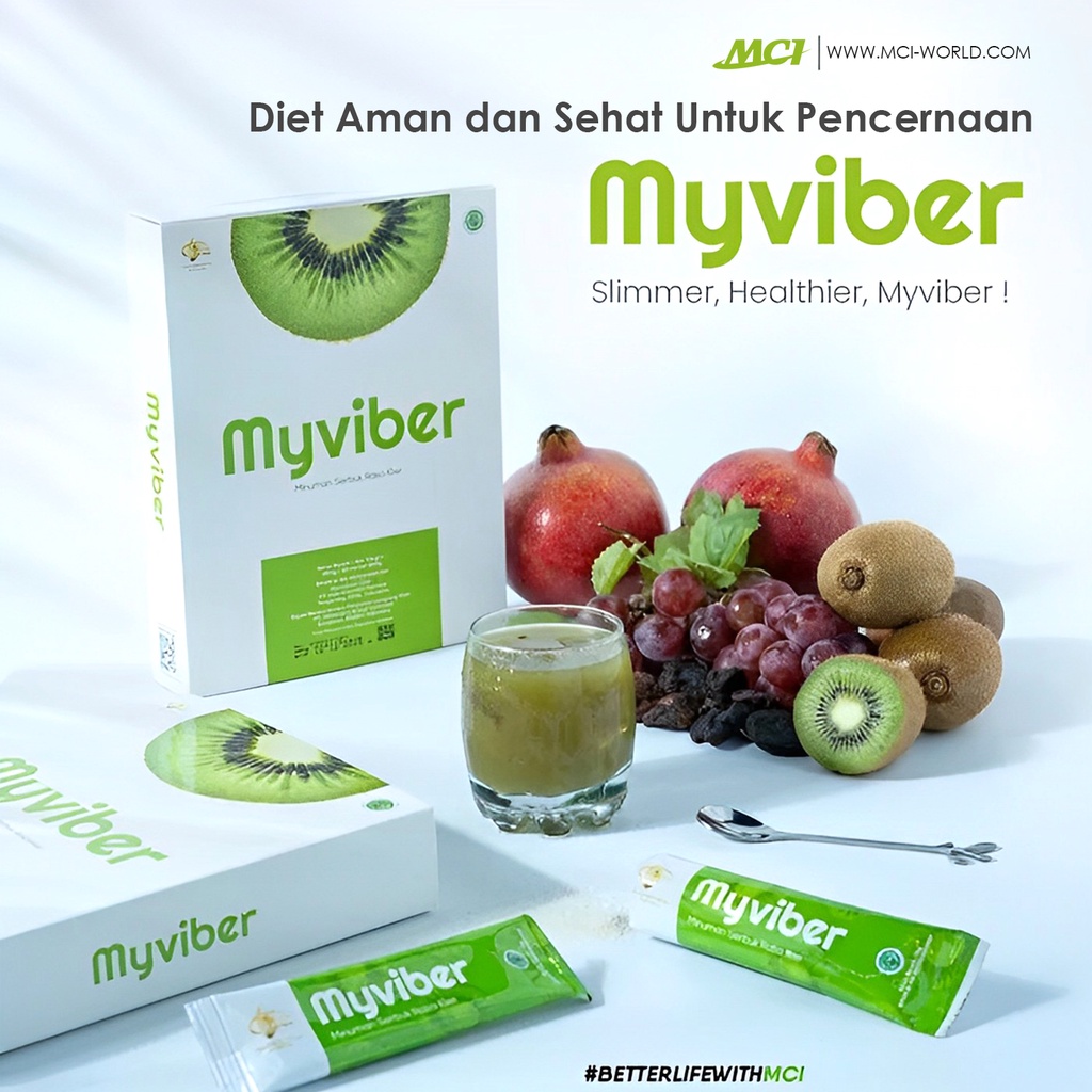 MYVIBER MCI Original Pelangsing Diet Aman dan Sehat Untuk Percernaan Kemasan Box