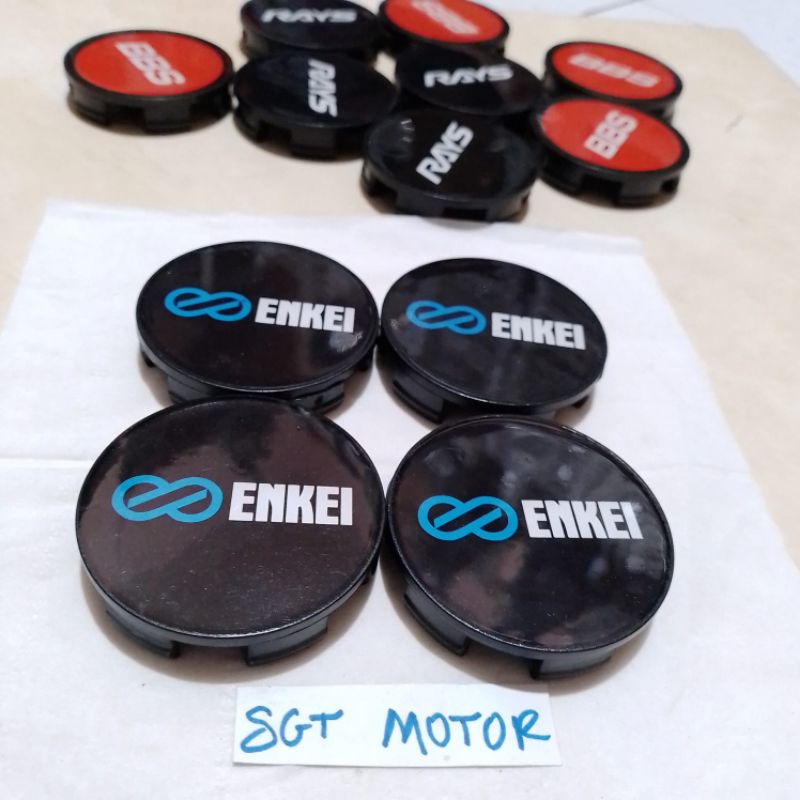 Dop Roda Tutup Velg Racing Variasi Avanza Xenia Grand Max luxio Diameter 5.7cm Harga set Motif Enkei