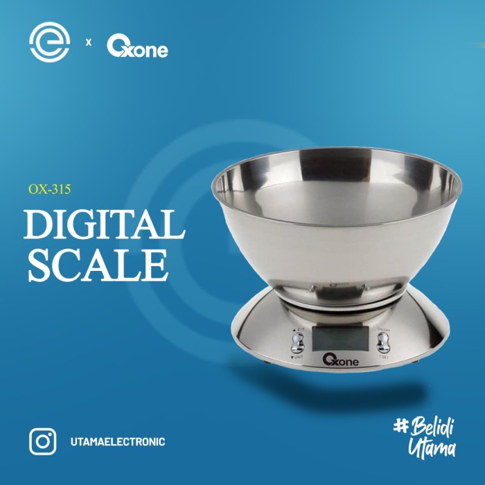Timbangan Oxone Timbangan Kue Digital 3 Kg - Ox-315