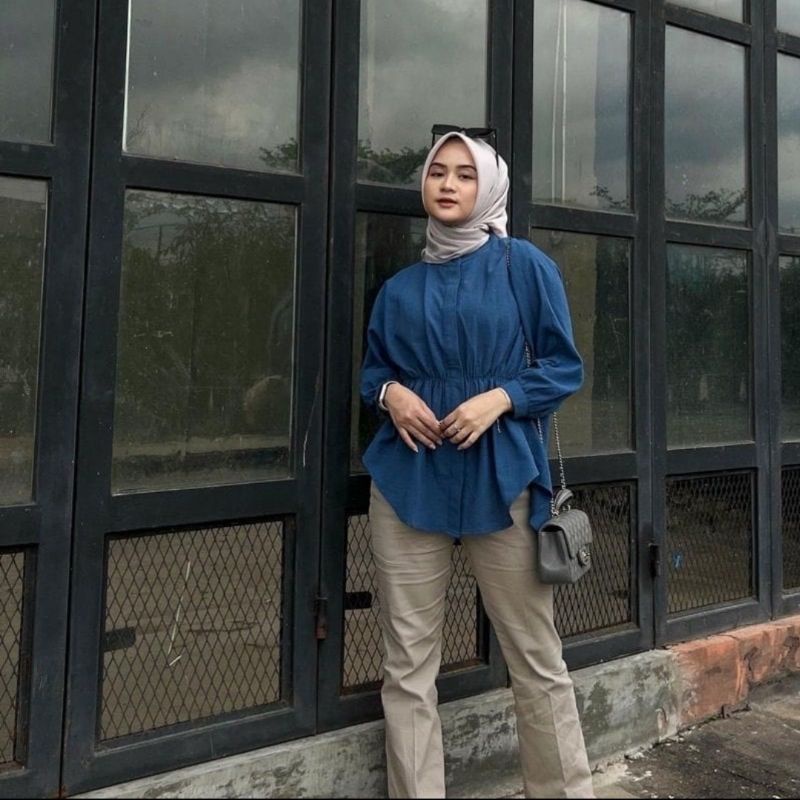 ALYA LINEN SHIRT / Kemeja Wanita Oversize