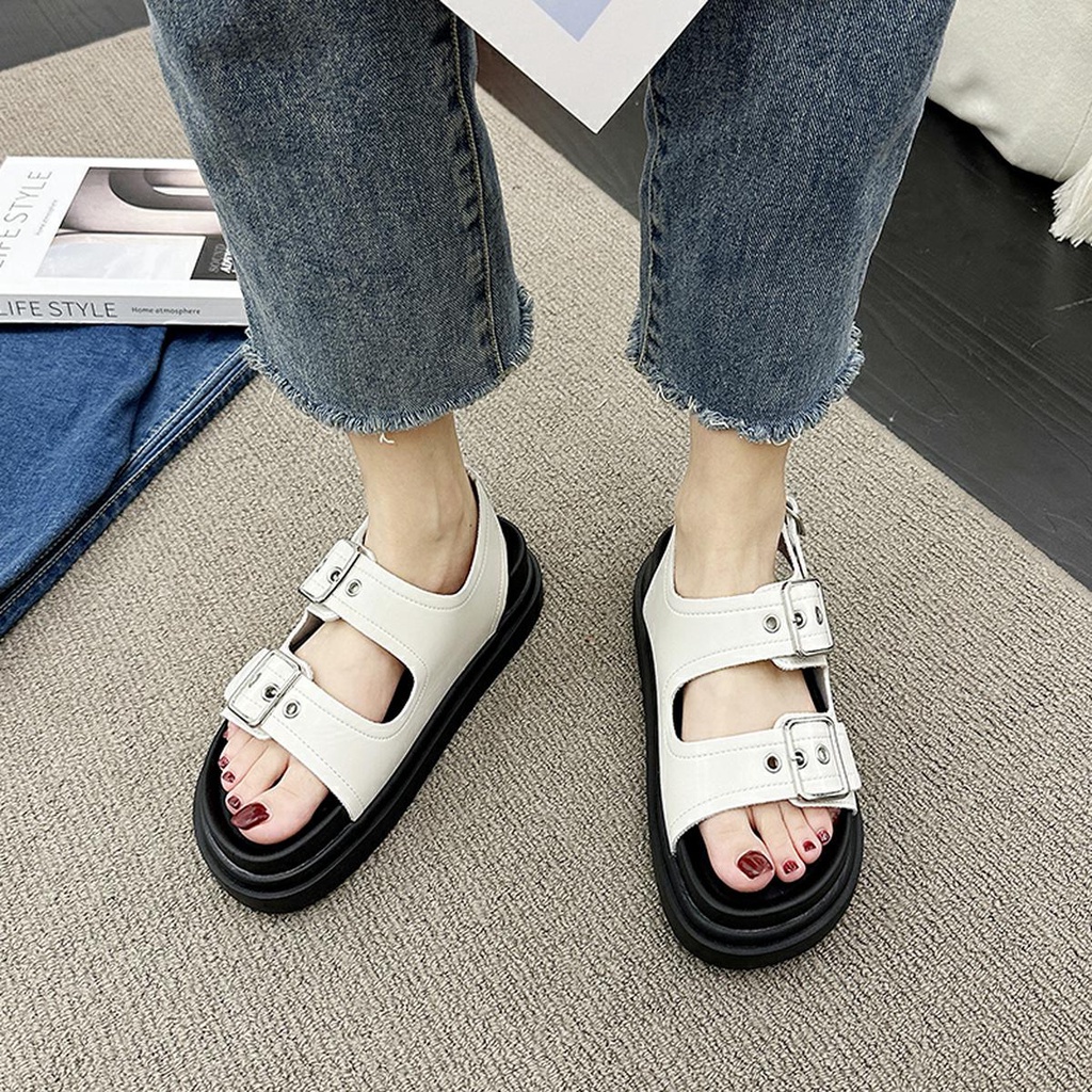 Sepatu Sandal Wanita Ringan Size Kecil 36-40 Sandal Slip On Cewek Viral Cantik Kualitas Bagus