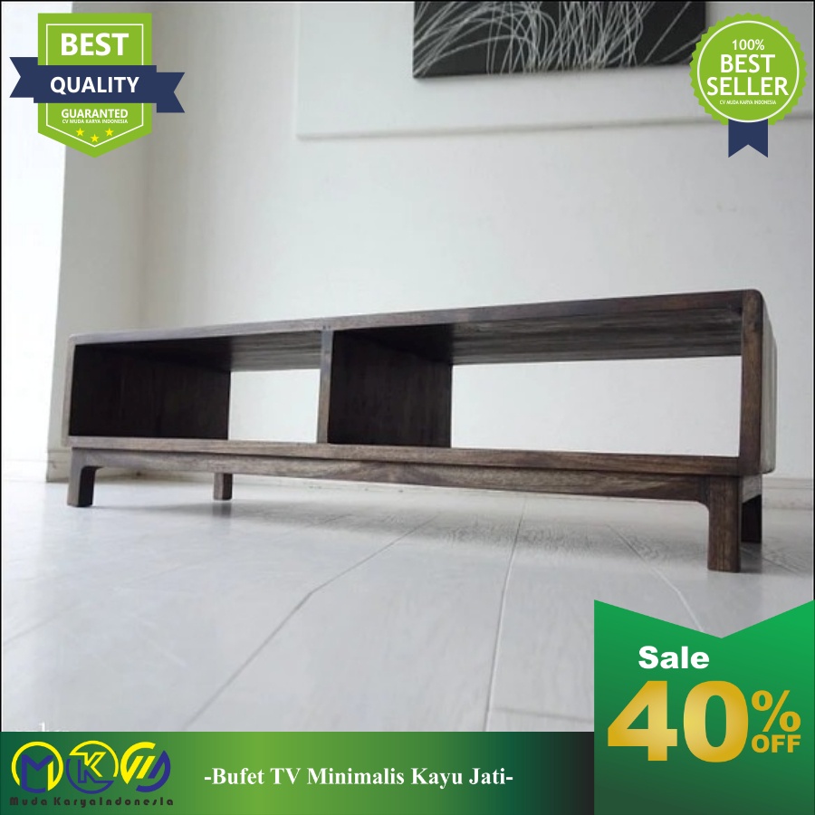 Meja tv minimalis modern rak tv minimalis kayu jati