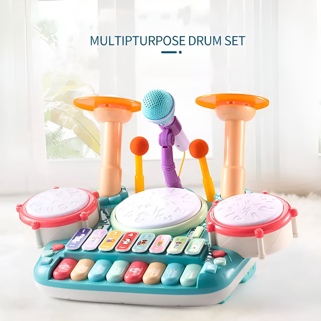 Keyboard Drum | Mainan Alat Musik Anak Mainan Edukasi | Kado Ulang Tahun Anak Laki Laki Perempuan | Perminana Seru Untuk Keluarga