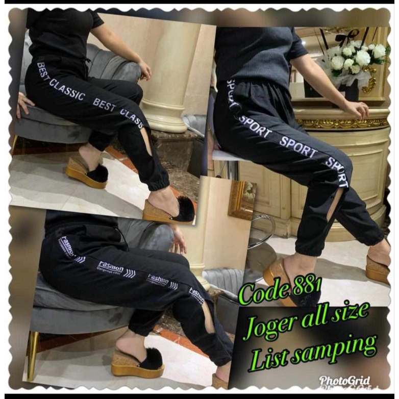 NEW CELANA JOGGER IMPORT LIST JAHIT 881#/JOGGER MURAH/JOGGER IMPORT MURAH