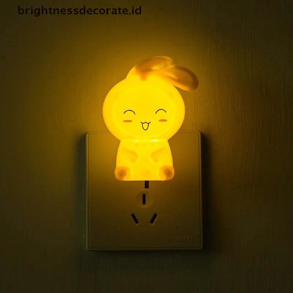 [Birth] Saklar Lampu Malam Kelinci Kartun LED Lucu Lampu Dinding bedside lamp Untuk Anak [ID]