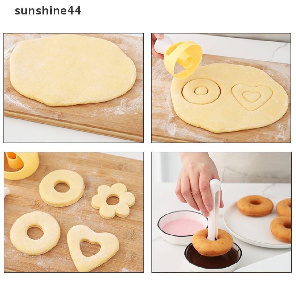 Sunshine DIY Kreatif Cetakan Donat Doughnuts Cooking Cutter Desserts Bread Cutg Maker Kue Decorag Tools Aksesoris Kue Dapur.