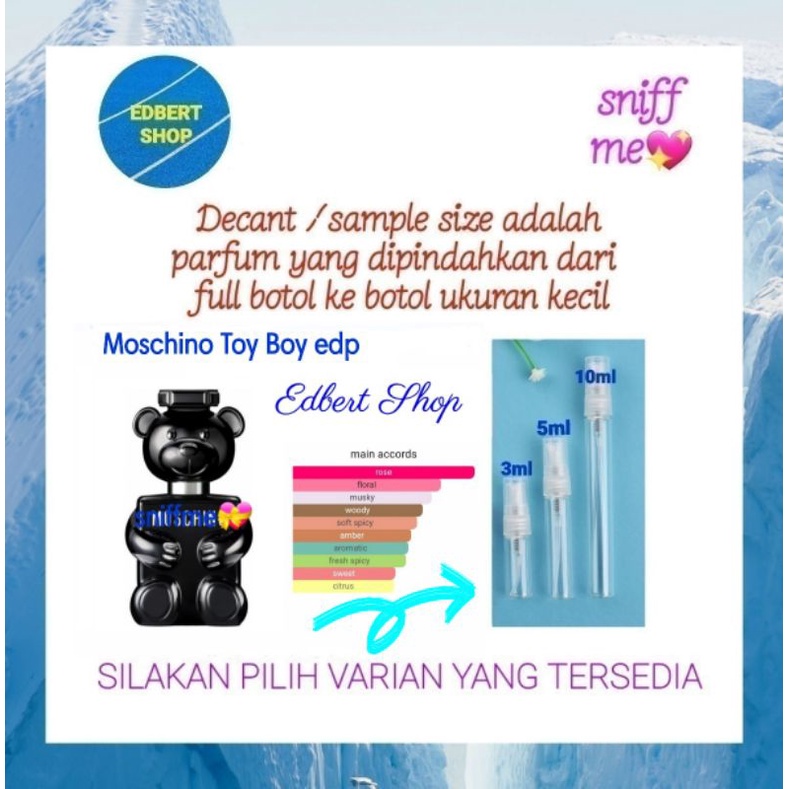 Moschino Toy Boy for men - decant sample size