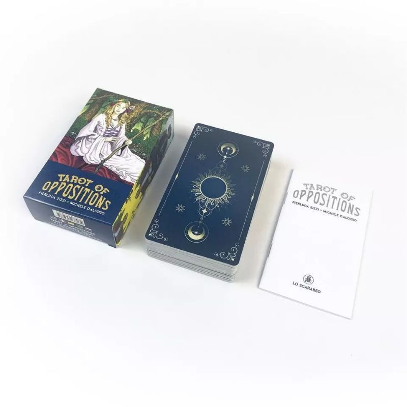[COD] Tarot of Oppositions 78 Cards Deck by Perluca Zizzi n Michele Daloisio dengan Buku Panduan Printed