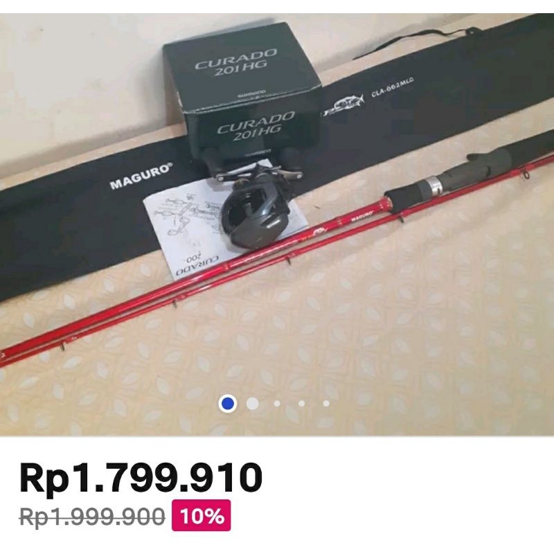 Combo BC set Shimano CURADO K201HG - Maguro Classics 662ML