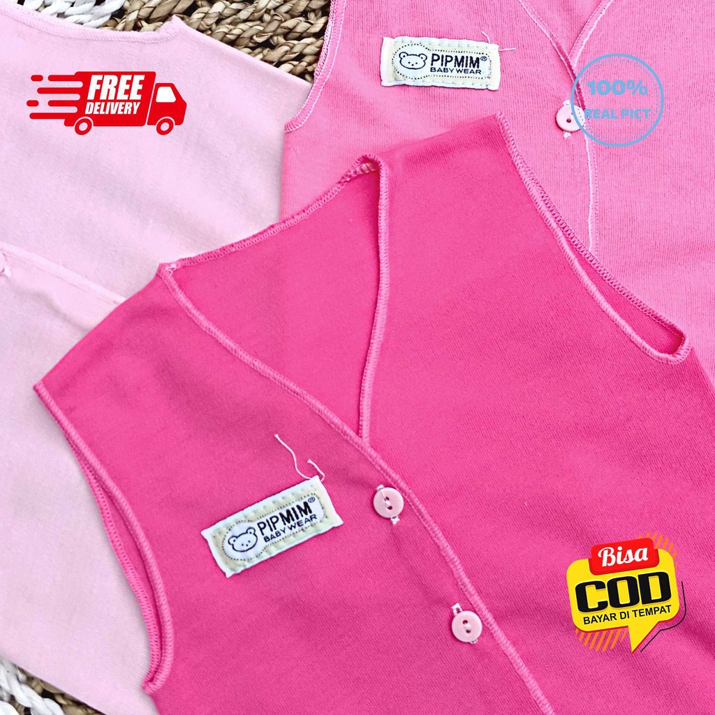 Baju Bayi Tangan Kutung PINK SERIES Size 0 - 3 Bulan merk SNI PIP MIM