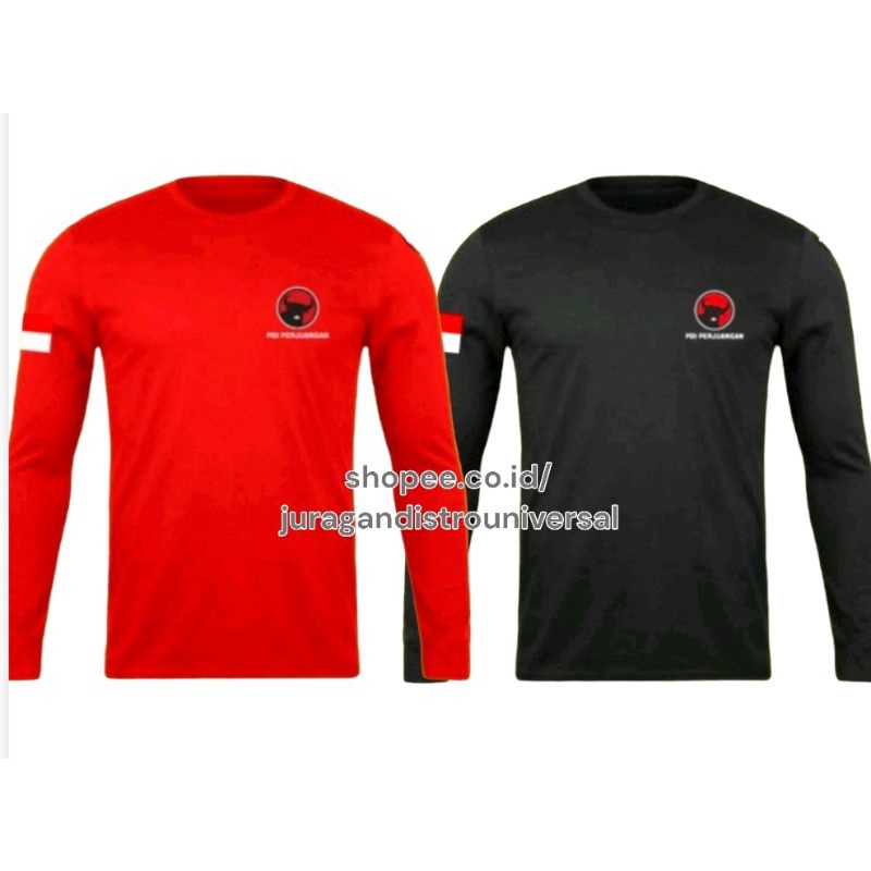 KAOS PARTAI PDI PERJUANGAN LENGAN PANJANG KAOS PARTAI PDI