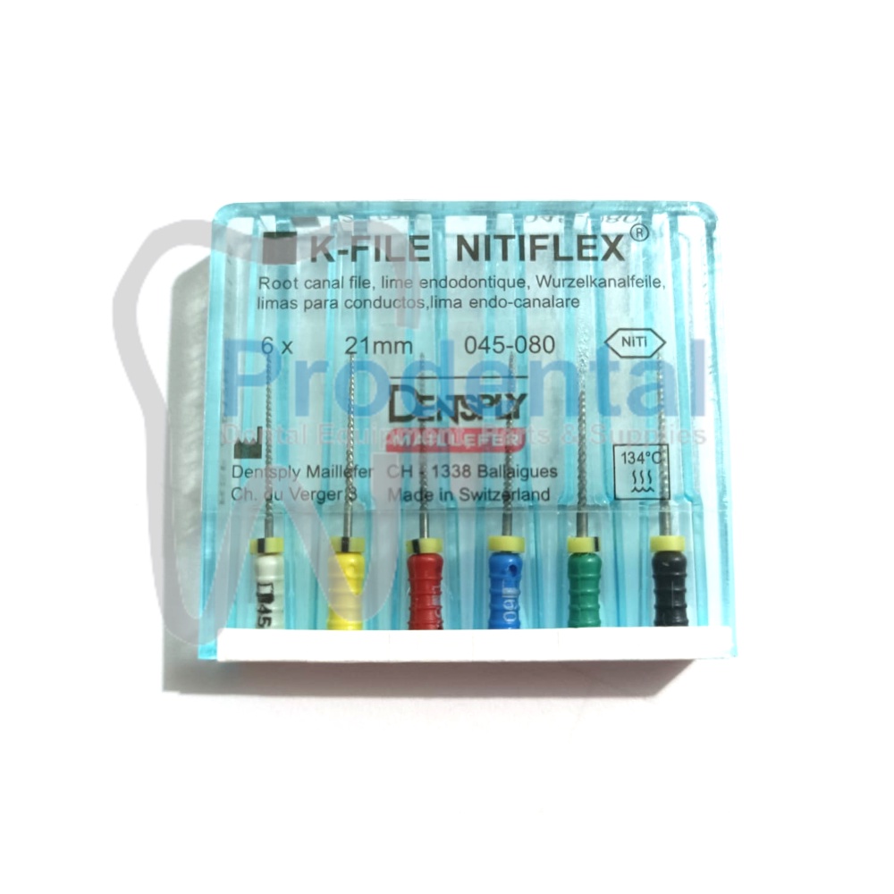 Dentsply K File Niti / Nitiflex Hand Use 21mm #45-80