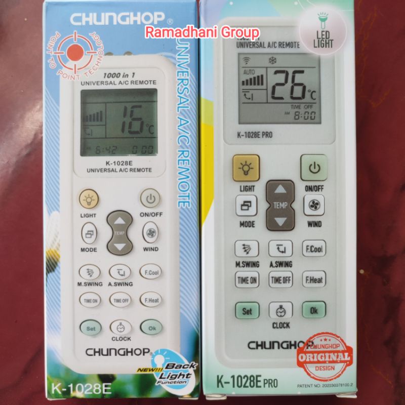 REMOT AC UNIVERSAL | REMOT AC CHUNGHOP