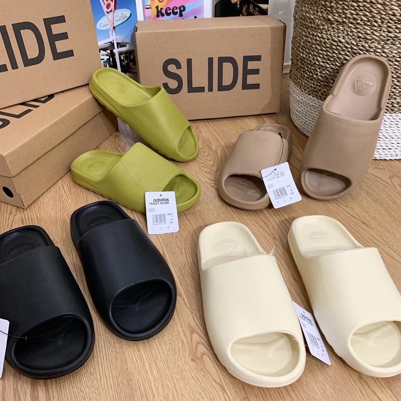 Sandal Yezzy Slide Addidas Slip On Karet 100% Premium Pria Wanita Termurah