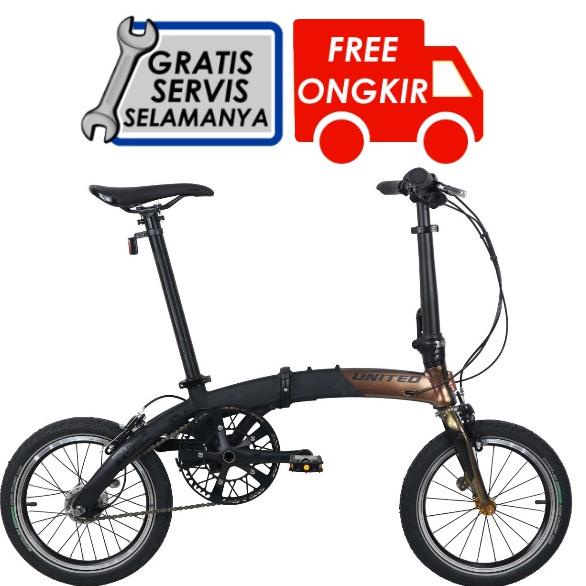 United Plasm 4S Sepeda Lipat 16 Inchi