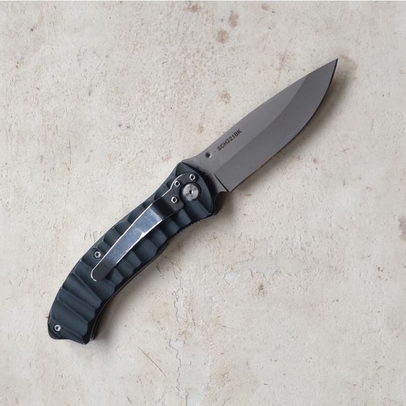 pisau lipat Schrade bead blast