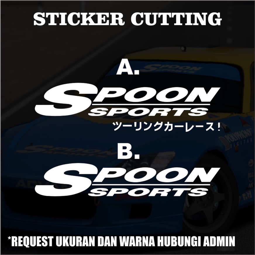 Stiker Cutting Spoon Sports / Sticker Cutting