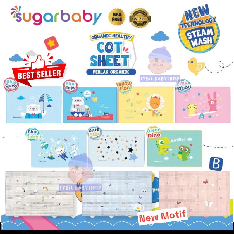 Perlak Bayi Sugar Baby (Perlak Karet Waterproof Bayi untuk ompol) Perlengkapan Bayi / Newborn