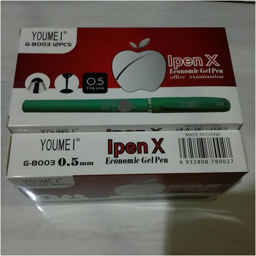 Pulpen Gel Youmei Ipen X G-8003 1 Box isi 12 pcs