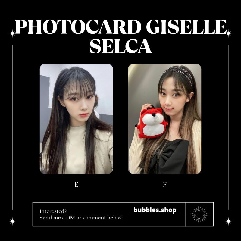 PHOTOCARD UNOFFICIAL GISELLE AESPA SELCA