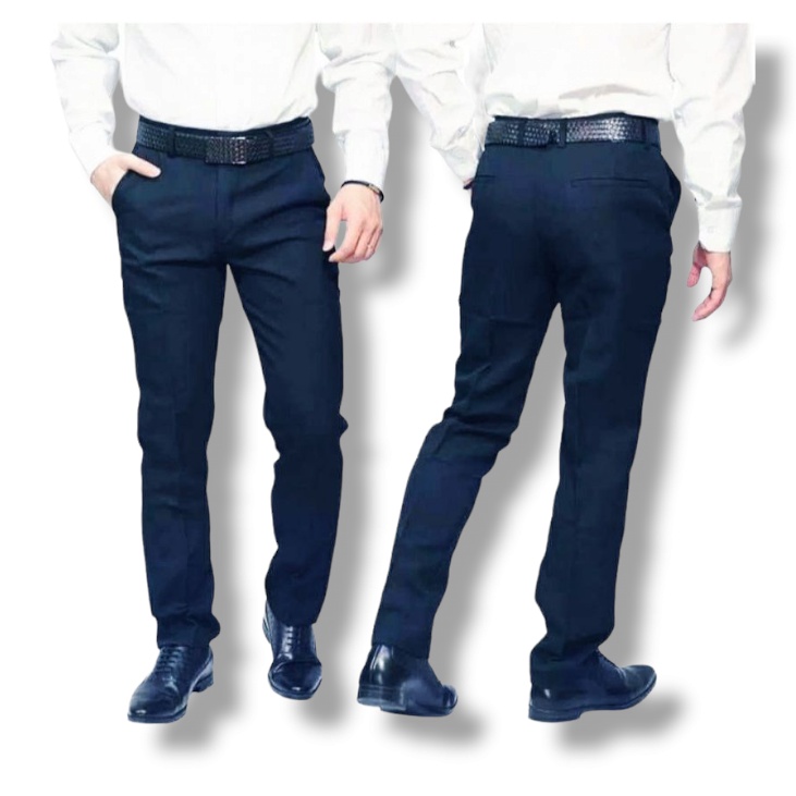 Celana kantor formal pria slimfit bahan dasar kain woll kualitas/Celana formal slimfit panjang pria