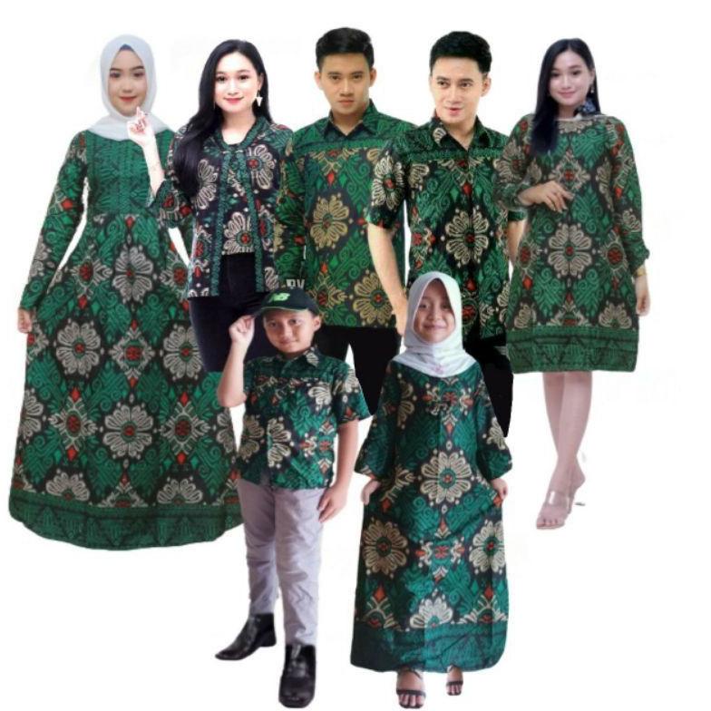 Produk - Batik Keluarga  Katun Pria Dan Wanita Ayah Ibu Anak Cewek Anak Cowok Katun Batik Cople Fami