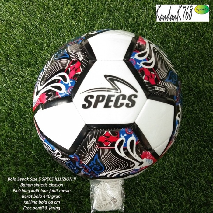 BOLA SEPAK SIZE 5 SPECS ILLUZION II BOLA KAKI SPECS STANDAR FIFA